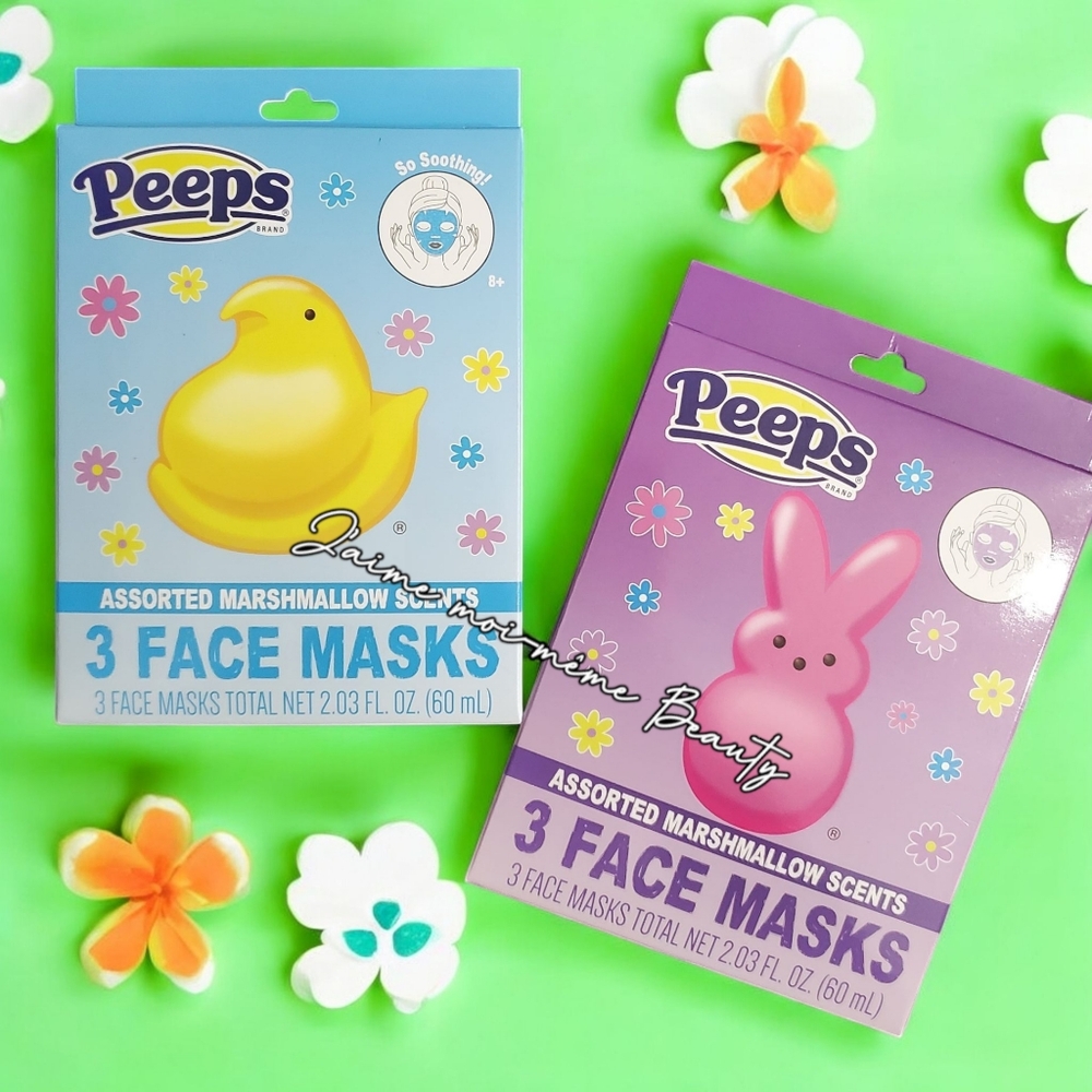 Peeps Easter Marshmallow Cream Face Mask SET